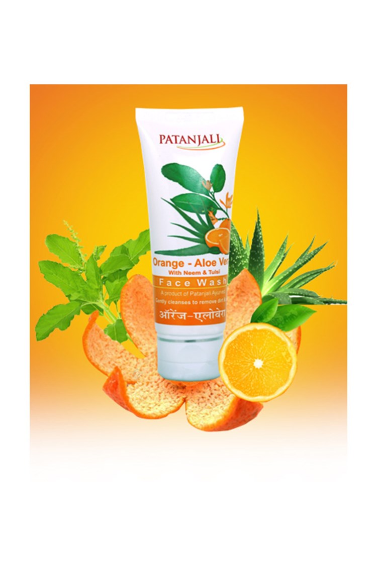 PATANJALI ORANGE & ALOE VERA FACE WASH Review, PATANJALI ORANGE & ALOE