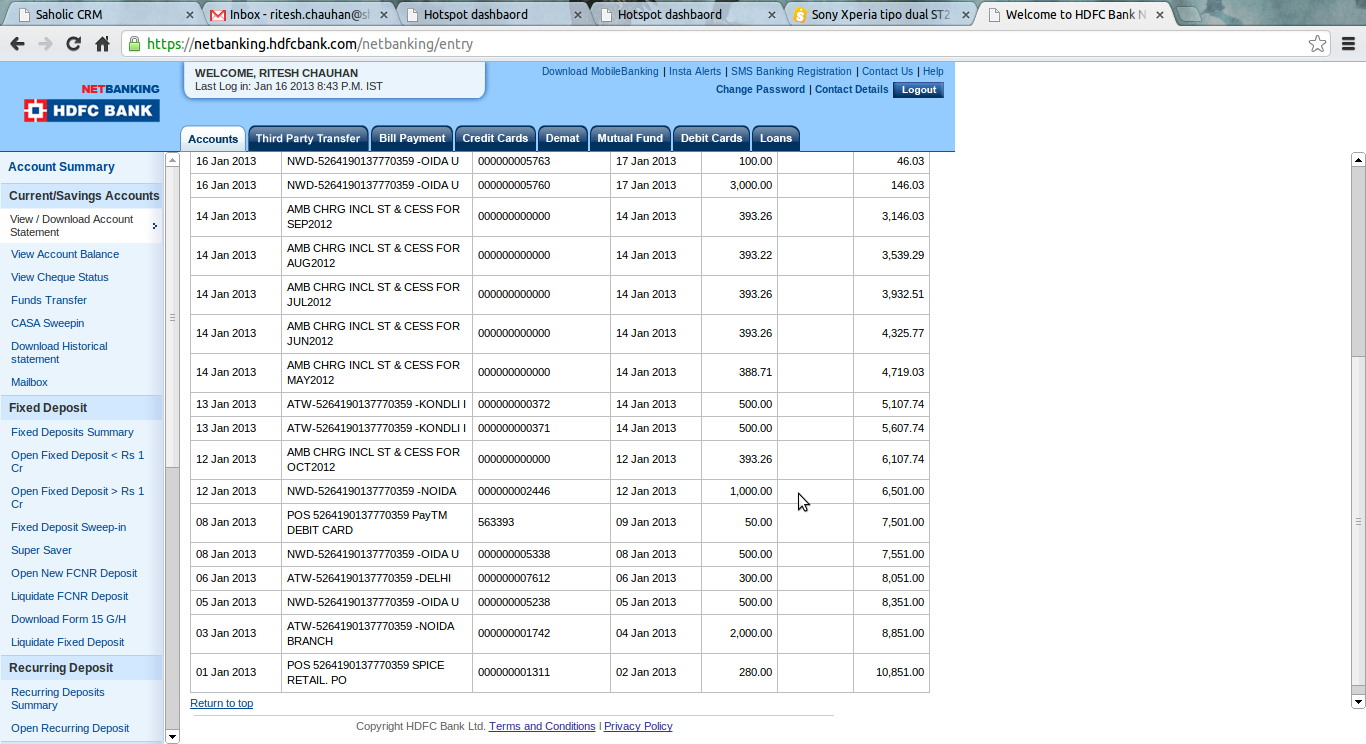 Unfair deduction from salary saving account - HDFC BANK ...