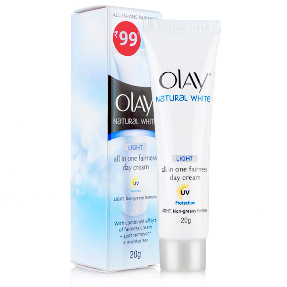 olay natural white spf
