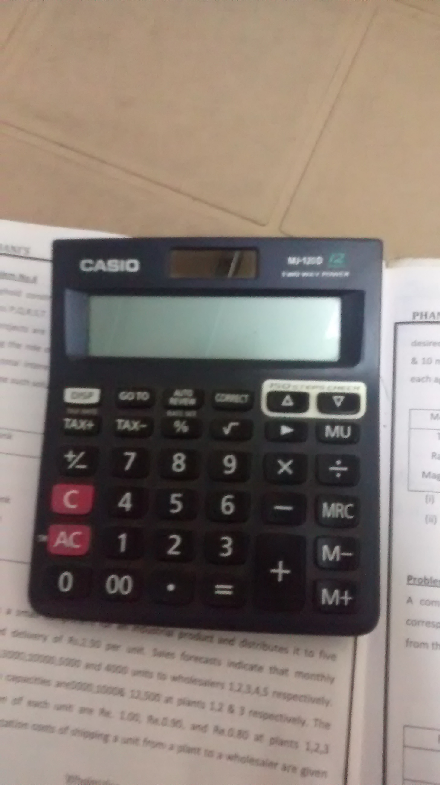 casio mj 120d gst