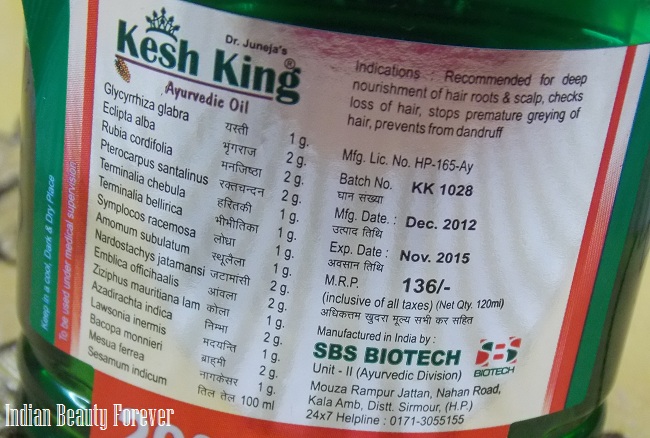 Not Good hair Oil - KESH KING Customer Review - MouthShut.com