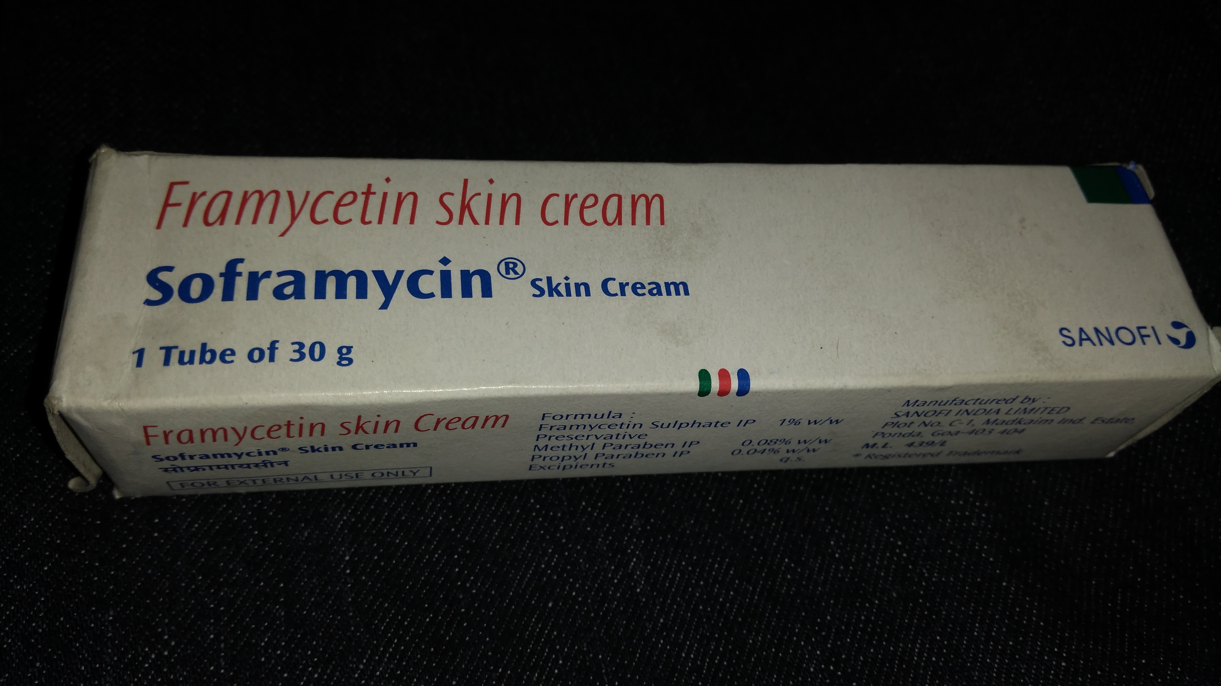 Excellent Skin Cream Soframycin Consumer Review