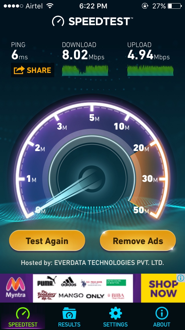 Fake Speedtest Speedy 25