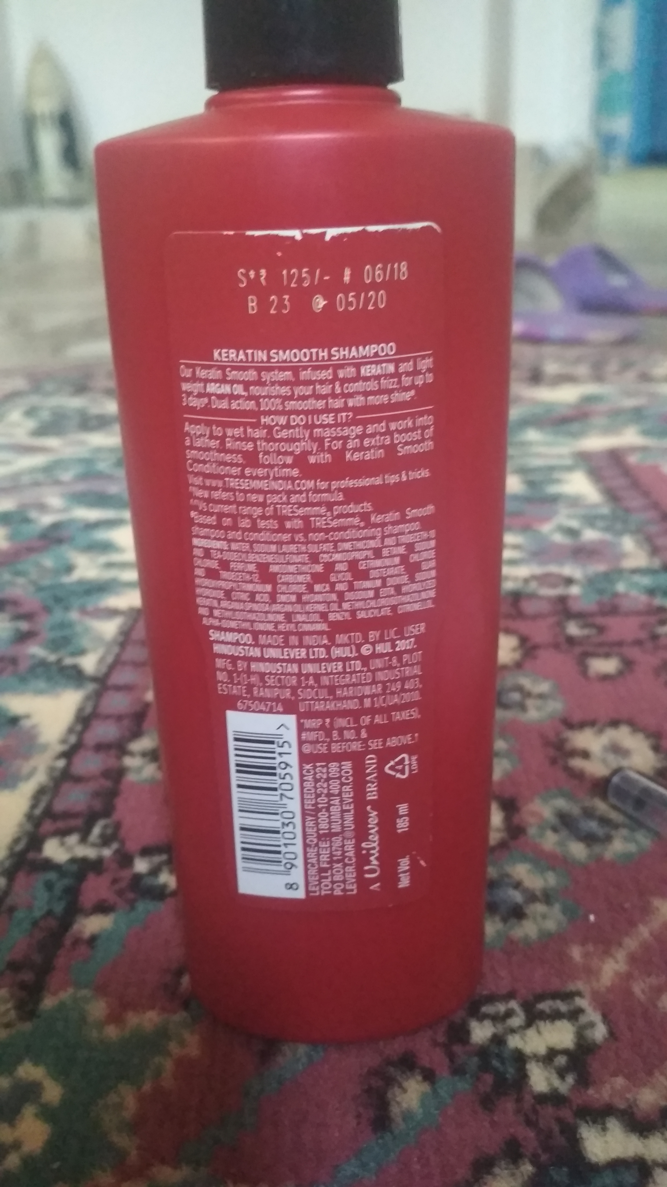 Satisfying Result Tresemme Keratin Smooth Shampoo Customer