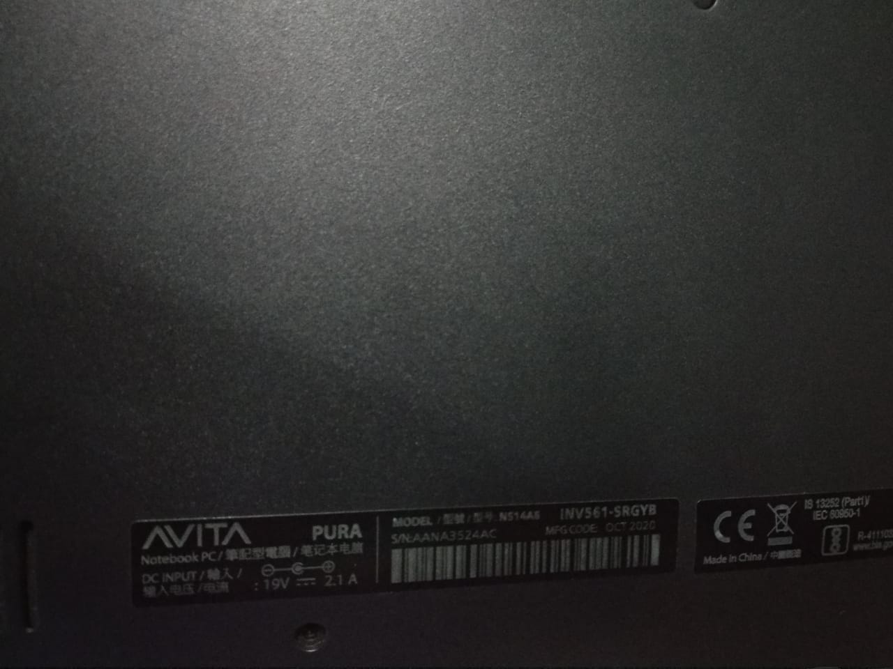 Avita pura ns14a6inv561 hotsell
