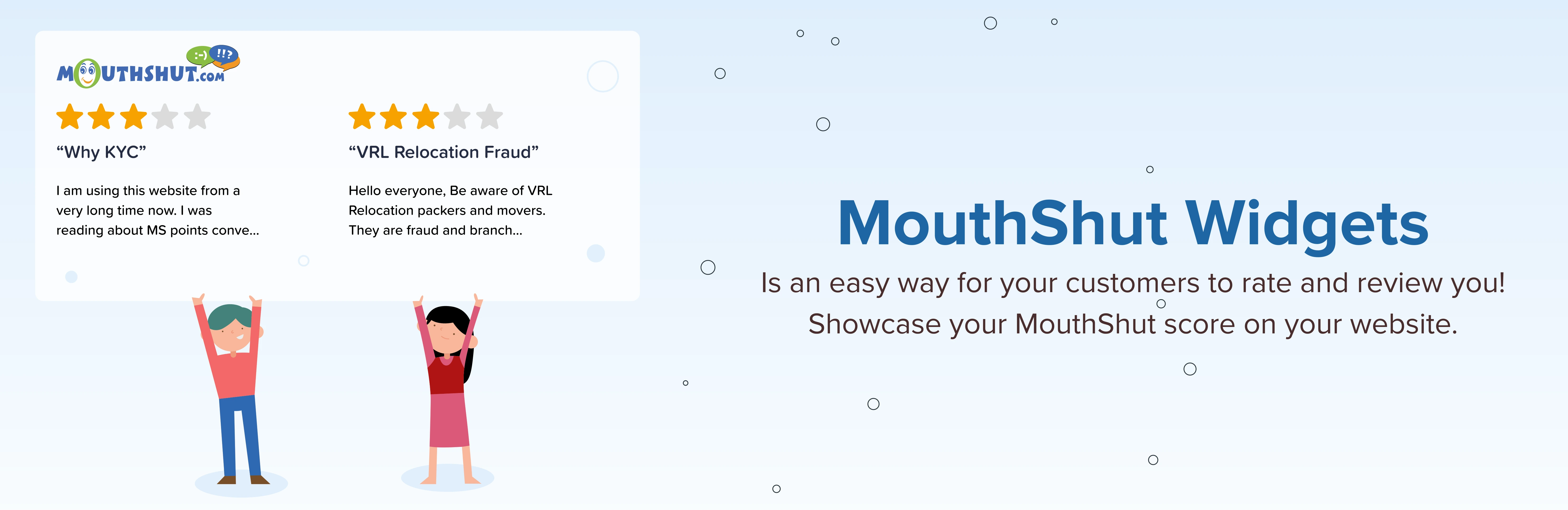 Display you customer ratings - MouthShut.com