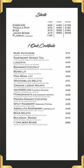 1 Oak Cafe & Bar - Defence Colony - New Delhi image 20