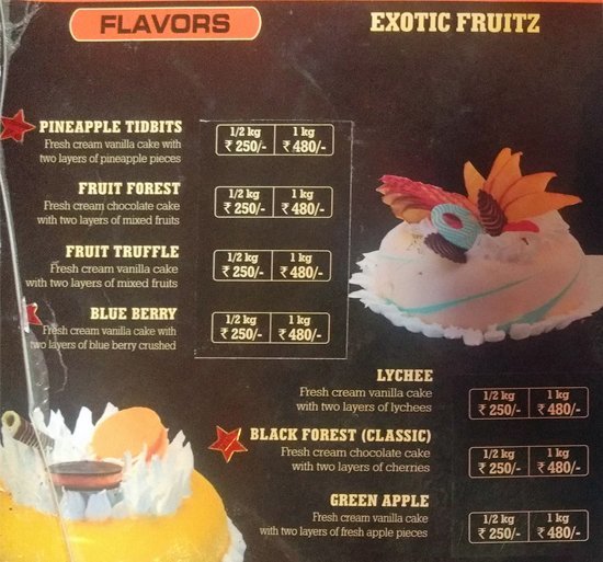 AMMA'S PASTRIES YESHWANTHPUR BANGALORE Menu, Photos, Images and