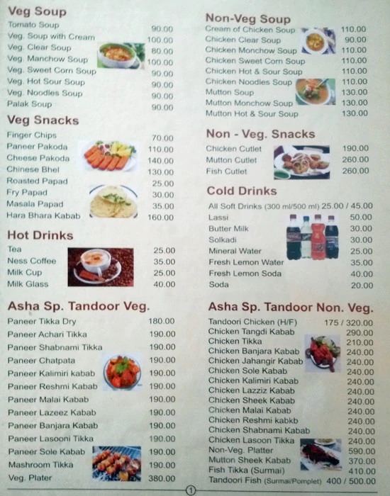 ASHA VEG & NON VEG RESTAURANT - KOTHRUD - PUNE Menu, Photos, Images and ...