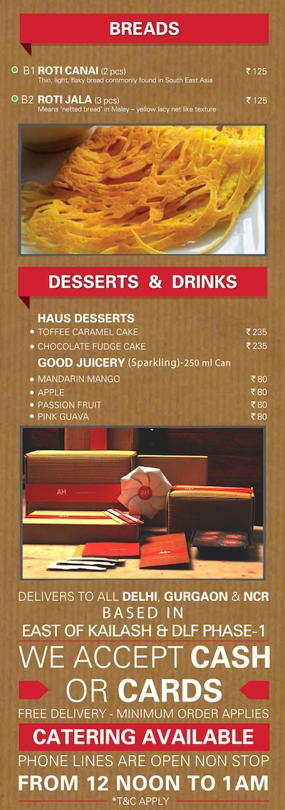 Asian Haus East Of Kailash New Delhi Reviews Menu Order
