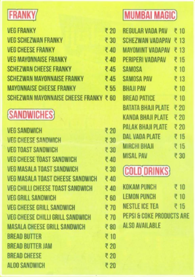 BALAJI VADAPAV - KANJURMARG - MUMBAI Menu, Photos, Images and ...