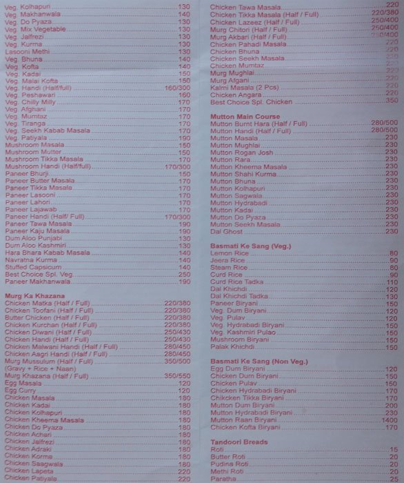 BEST CHOICE RESTAURANT DOMBIVLI EAST THANE Menu, Photos, Images and