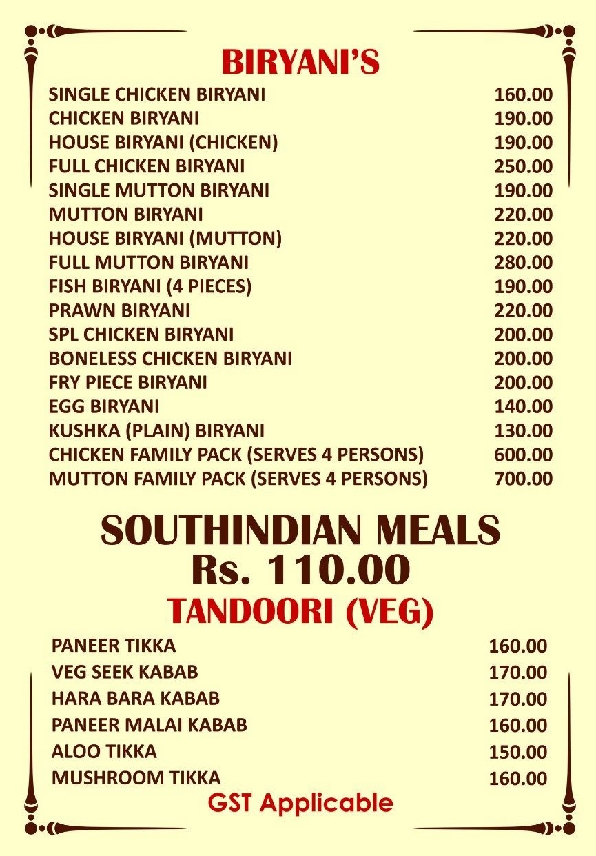 Biryani House - Mogappair - Chennai image 8