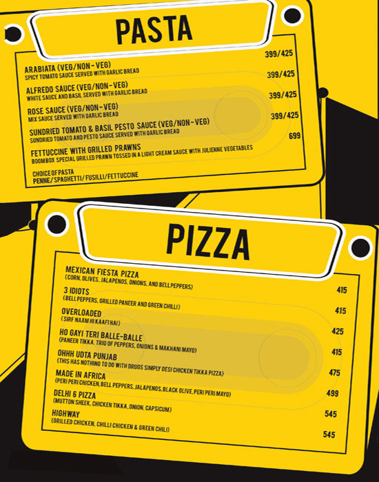 BOOMBOX BREWSTREET SECTOR 29 GURGAON Menu, Photos, Images and