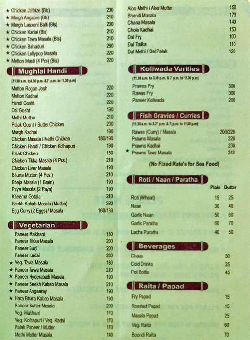 BORIVALI BIRYANI CENTRE - GOREGAON - MUMBAI Menu, Photos, Images And ...