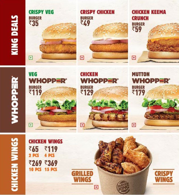 burger king china menu