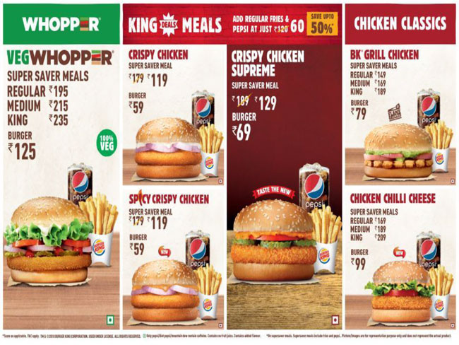 BURGER KING - KUKATPALLY - HYDERABAD Menu, Photos, Images and ...