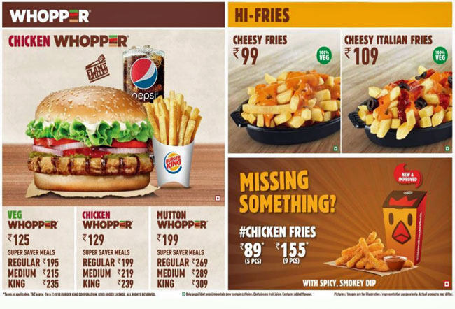 BURGER KING - R CITY MALL - GHATKOPAR WEST - MUMBAI Menu, Photos ...