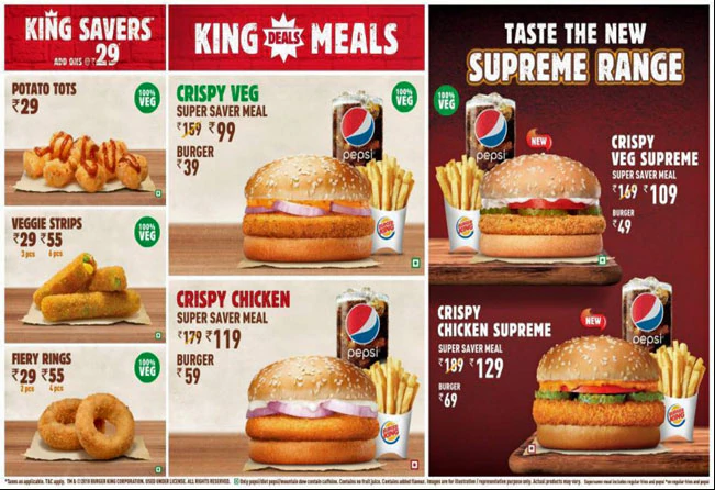 BURGER KING - STAR MALL - DADAR WEST - MUMBAI Menu, Photos, Images and ...