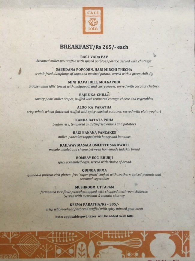 CAFE LOTA PRAGATI MAIDAN NEW DELHI Menu, Photos, Images and