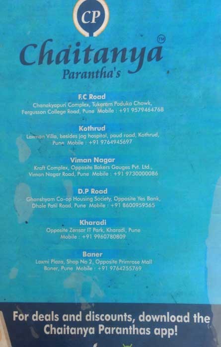 Chaitanya Paranthas - F.C. Road - Pune image 2