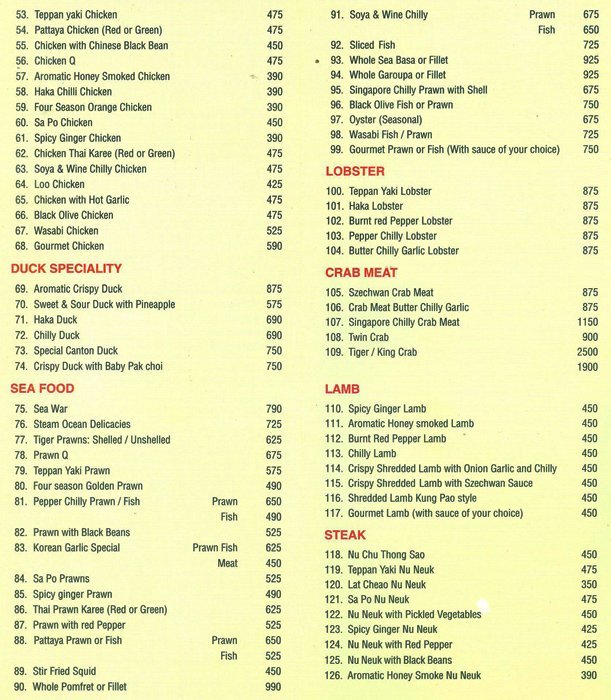 CHINA GARDEN - KEMPS CORNER - MUMBAI Menu, Photos, Images and ...