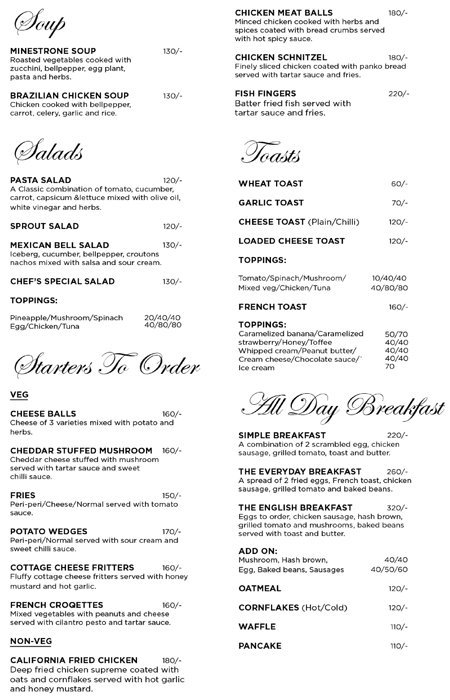 DYU ART CAFE - KORAMANGALA - BANGALORE Menu, Photos, Images and ...