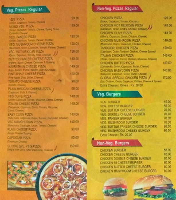 GLOBAL BAKERS CONFECTIONERS - BORABANDA - HYDERABAD Menu, Photos ...