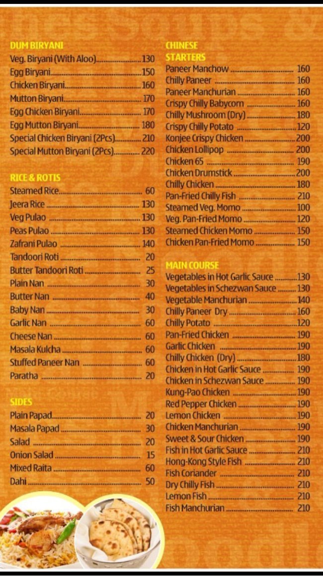 GOLDEN SPOON PARK STREET KOLKATA Menu Photos Images and