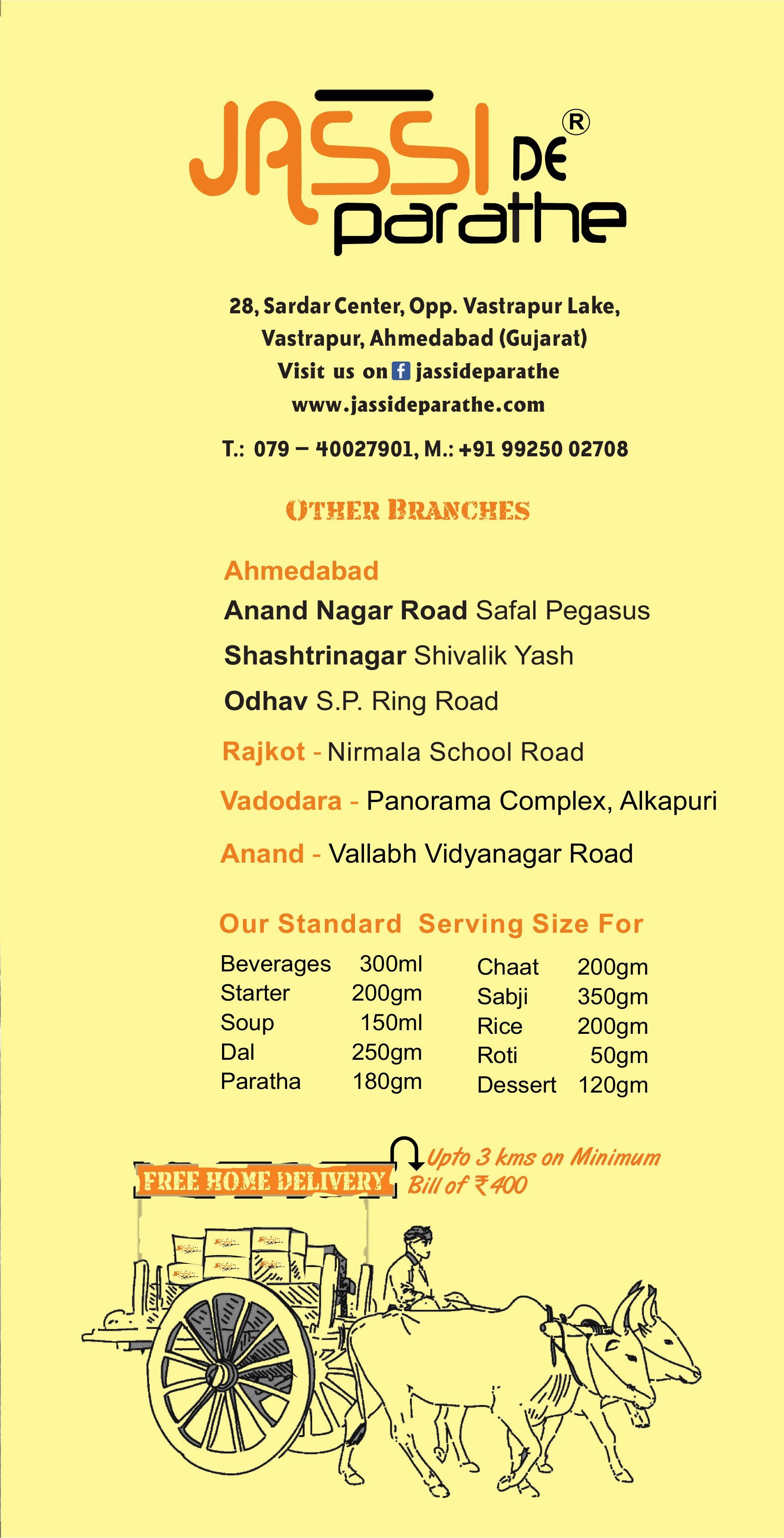 Jassi De Parathe - Vastrapur - Ahmedabad image 1