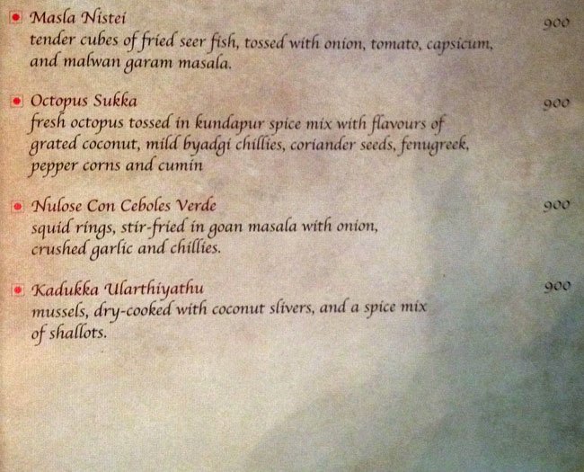 Karavalli - Residency Road - Bangalore image 36