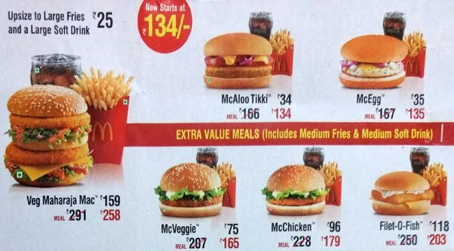 MCDONALD'S - SHALIMAR BAGH - DELHI NCR Menu, Photos, Images and ...