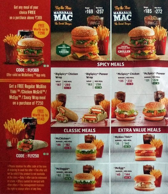 MCDONALD'S - THAKUR MALL - DAHISAR - MUMBAI Menu, Photos, Images and ...