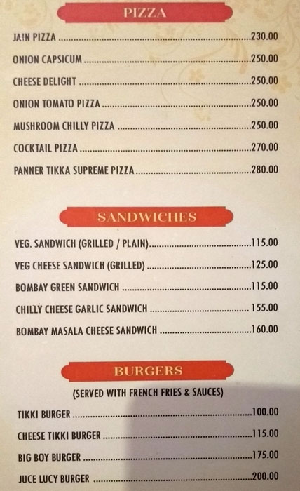 Menu Restaurant - Kotra - Ajmer image 10