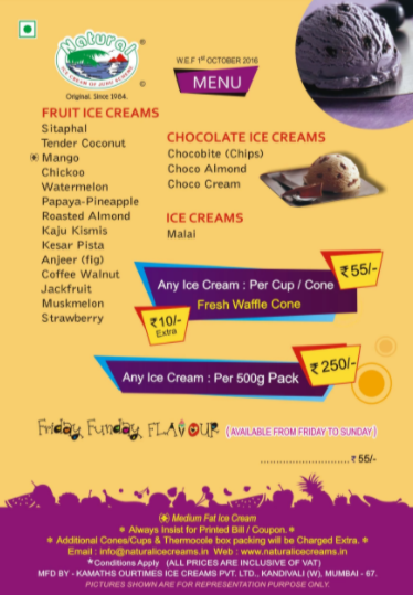 Natural Ice Cream - Sher E Punjab - Andheri - Mumbai image 1