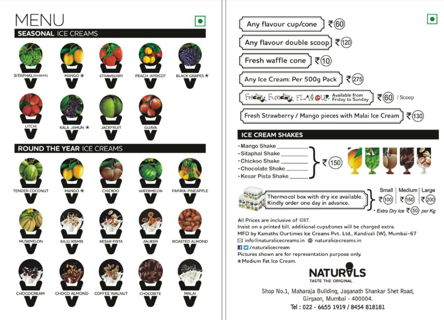 Natural Ice Cream - Kandarpada - Dahisar West - Mumbai image 1