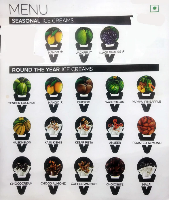 NATURAL ICE & JELLY ICE CREAM JUBILEE HILLS HYDERABAD Menu, Photos