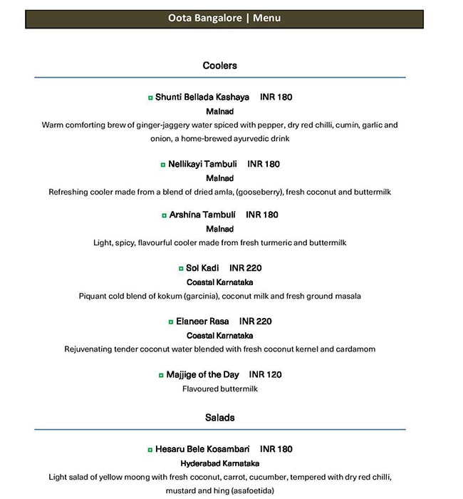 Oota Bangalore - Whitefield - Bangalore image 1