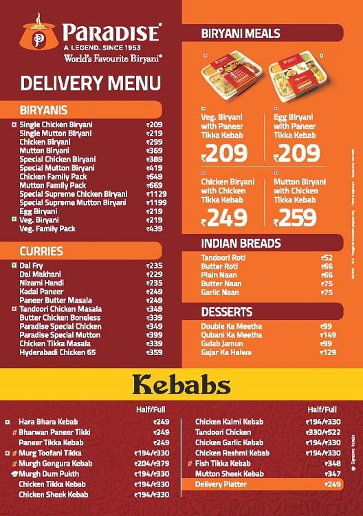 Paradise Biryani - Indiranagar - Bangalore image 5