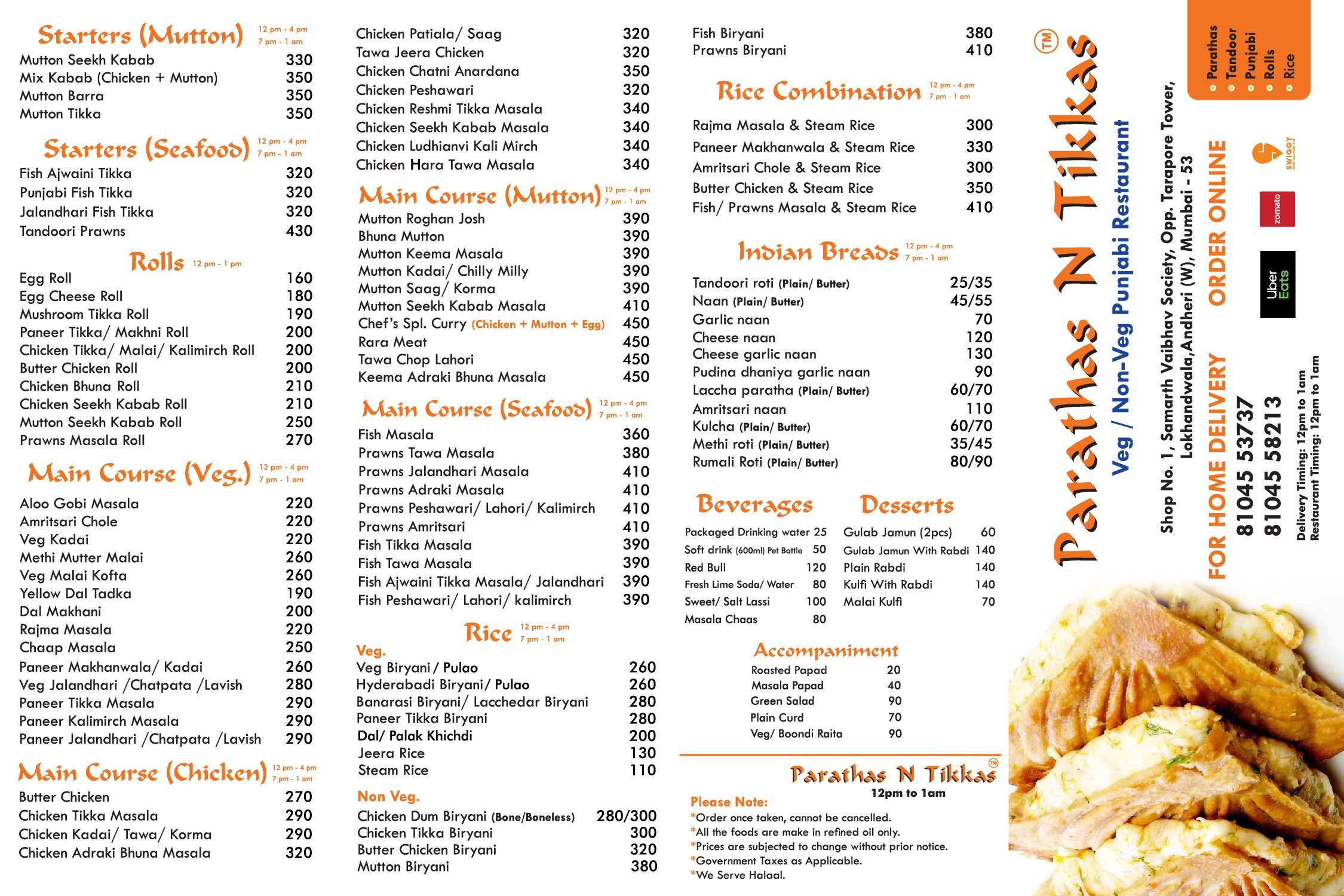 Parathas N Tikkas - Lokhandwala - Mumbai image 2