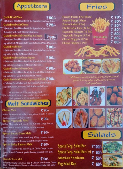 PIZZA DEN WEST MARREDPALLI HYDERABAD Menu, Photos, Images and