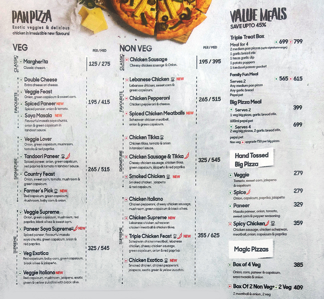 PIZZA HUT BANJARA HILLS HYDERABAD Menu, Photos, Images and Wallpapers