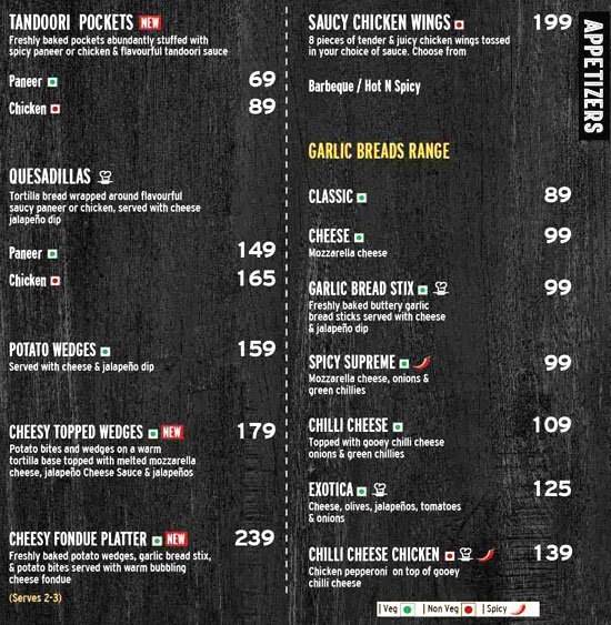 PIZZA HUT - RAJOURI GARDEN - DELHI NCR Menu, Photos, Images and ...