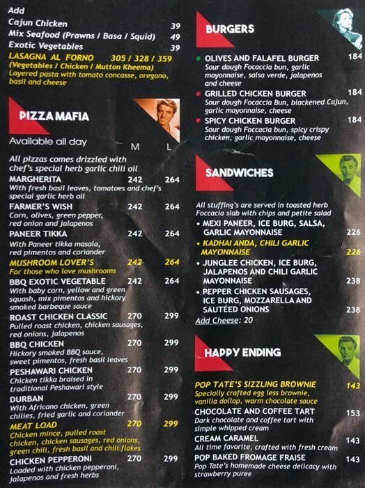 POP TATE'S VIKHROLI MUMBAI Menu, Photos, Images and Wallpapers