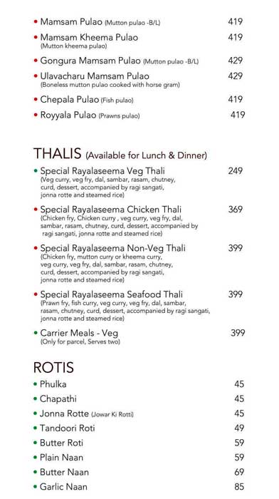 Rayalaseema Ruchulu - Ameerpet - Hyderabad image 3