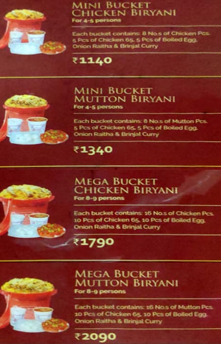 SS Bucket Biryani - Frazer Town - Bangalore image 2