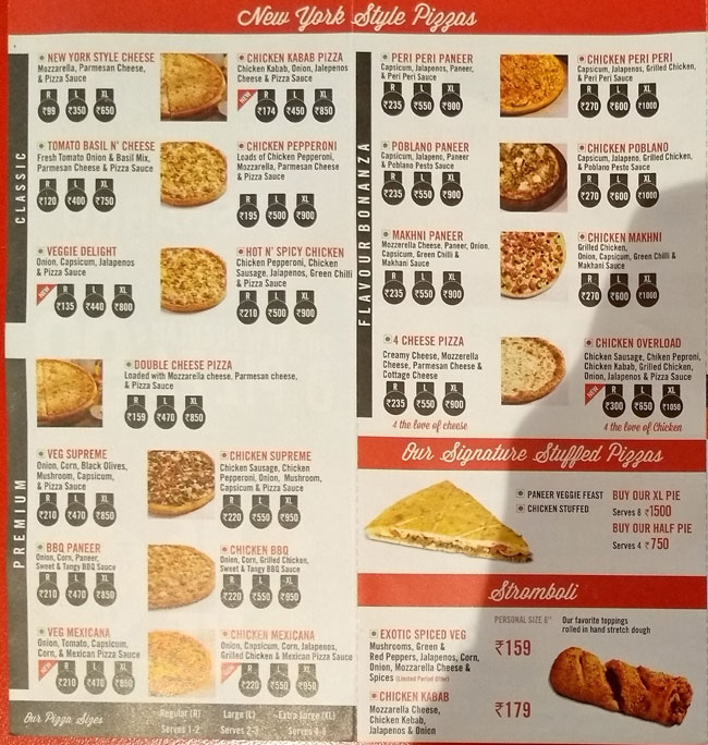 Sbarro New York Pizza Hypercity Malad West Mumbai Menu Photos Images And Wallpapers Mouthshut Com