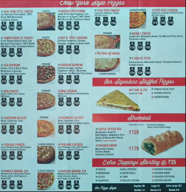 SBARRO - R CITY MALL - GHATKOPAR WEST - MUMBAI Menu, Photos, Images and ...