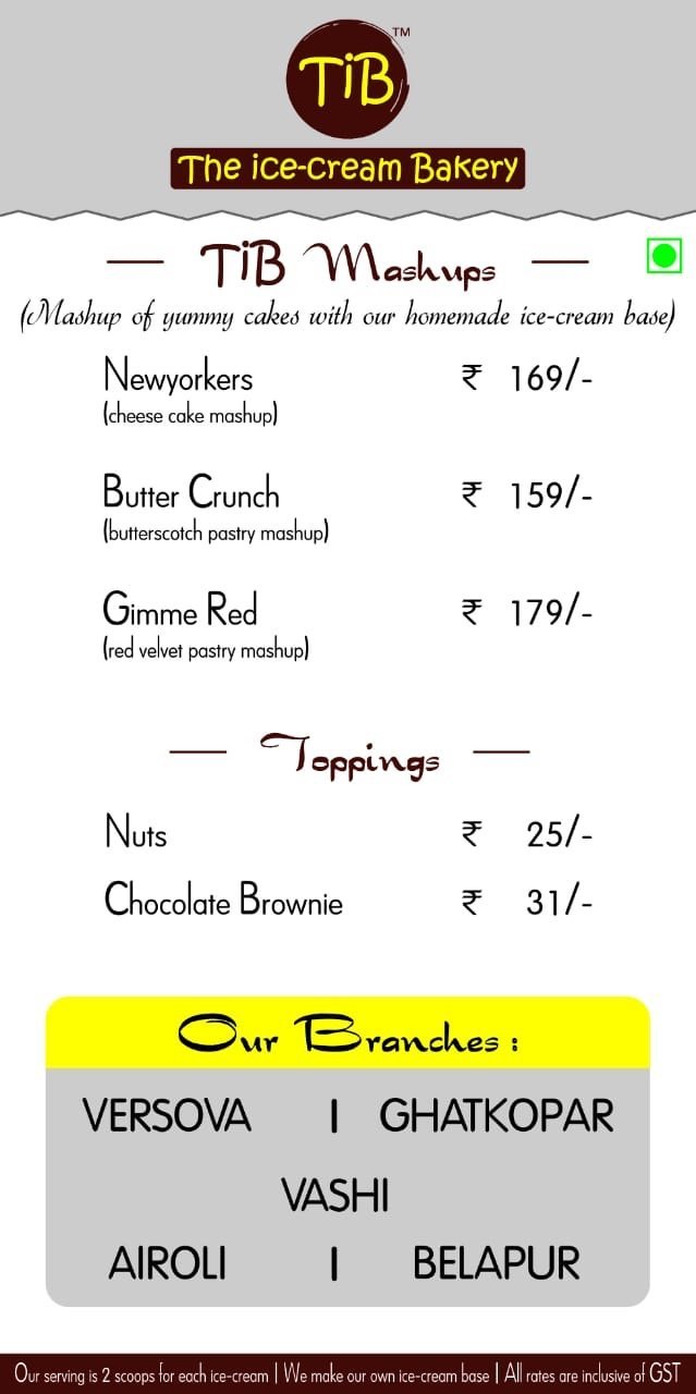 TIB - The Ice-cream Bakery - Versova - Andheri West - Mumbai image 5