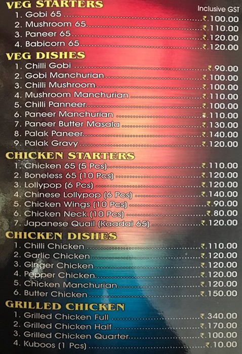 Tasty Kitchen Perambur Chennai Menu Photos Images And Wallpapers Mouthshut Com
